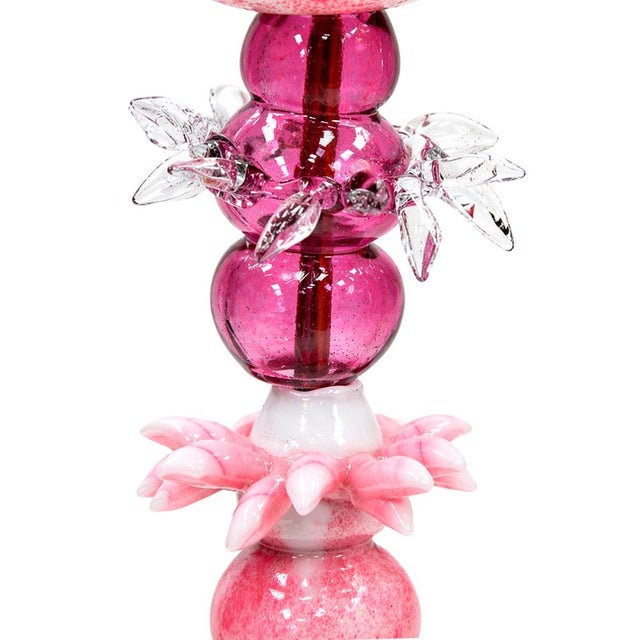 Art Nouveau Style Crystal Floral Floor Lamps, Set of 2 For Sale - Image 10 of 13