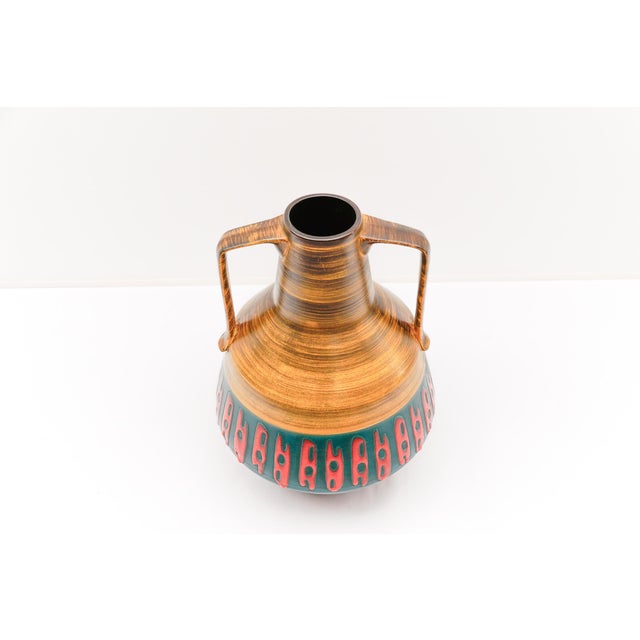 Large German Studio Ceramic Floor Vase by Dümler & Breiden, Höhr, 1960s, in Very Good conditions. Designed 1960 to 1969...