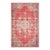 1970s Vintage Turkish Handmade Wool Cotton Red Area Rug For Sale