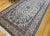 Persian Vintage Persian Nain Area Rug, Hand-Knotted Wool & Silk, Floral Pattern, 7x11, Ivory & Blue For Sale - Image 3 of 12