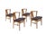 Danish Oak & Faux Sheepskin Dining Chairs, 1960s, Set of 4 For Sale