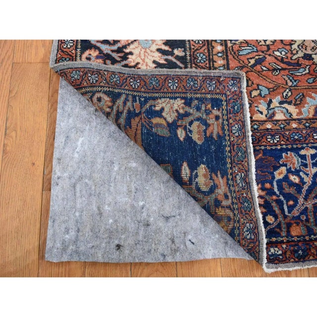 Textile 1900s Green Antique Oriental Rug For Sale - Image 7 of 11