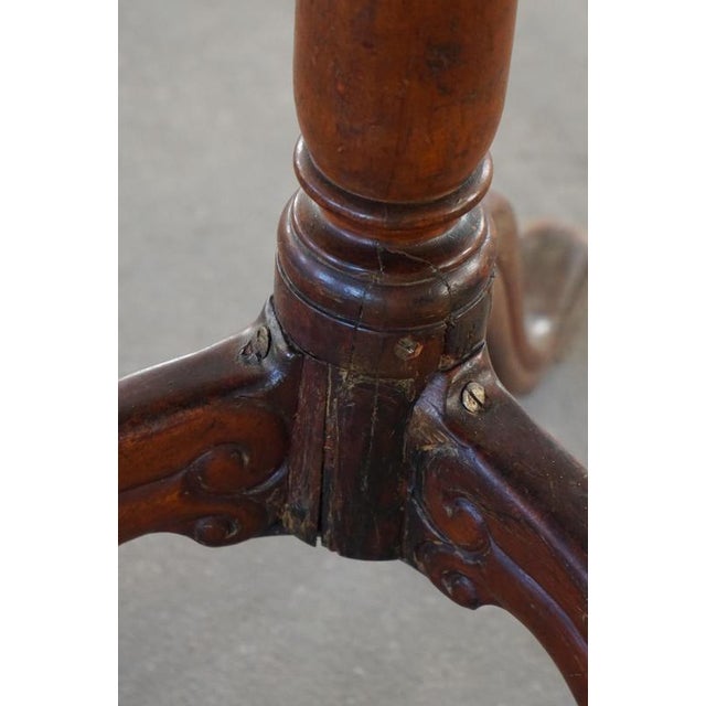 Antique Swedish Tilt-Top Occasional Table in Burl Wood, Early 19th Century For Sale - Image 10 of 17
