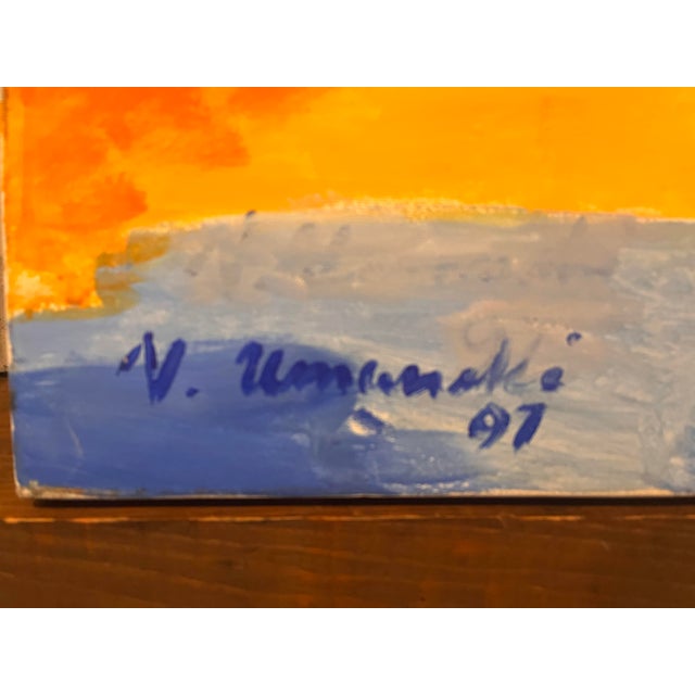 Up for sale is a beautiful, vibrant original painting by renowned contemporary Russian-American artist Vladimir Umansky....
