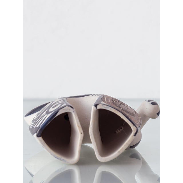 Ivory Spanish Picasso-Style Cubist Cat Figurine in Ceramic by Otero Regal, 1970s For Sale - Image 8 of 9