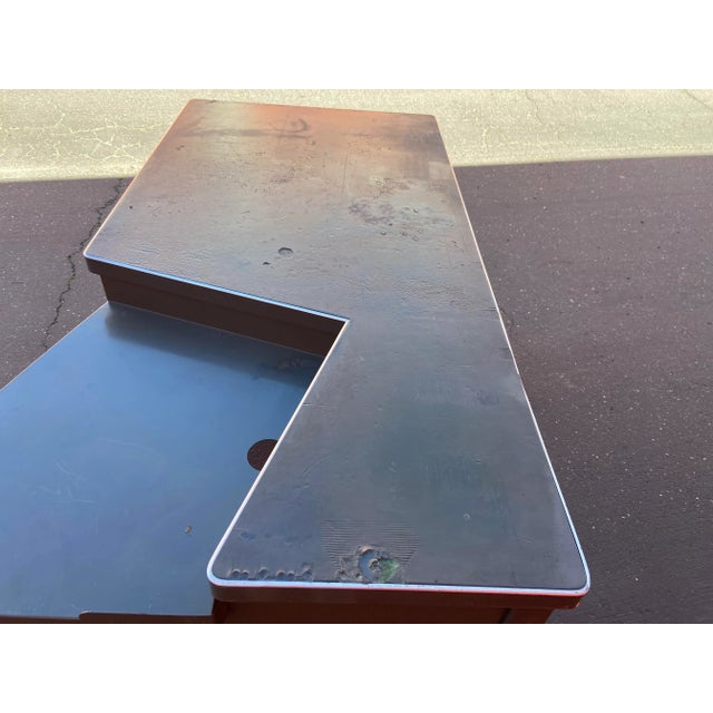 Vintage Art Metal Tanker Desk For Sale - Image 10 of 13