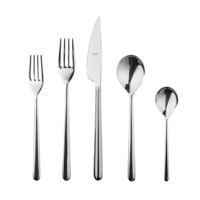 Contemporary Mepra Linea 5-Piece Flatware Set For Sale - Image 3 of 3
