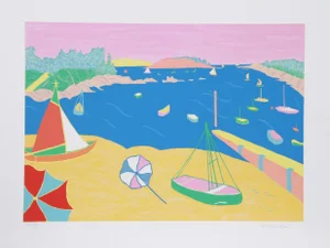 Marion McClanahan - Brittany Beach Lithograph