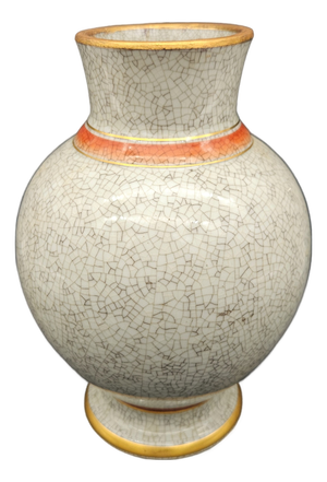 Crackle Ceramic Vase from Royal Copenhagen, Denmark, 1930s
