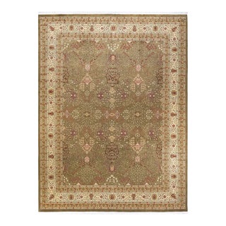 Mogul, One-of-a-Kind Hand-Knotted Area Rug - Brown, 9' 1" x 12' 0" For Sale