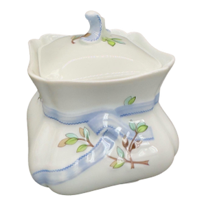 Vintage Porcelain Haviland French Limoges Ribbon Jar