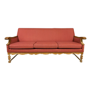 Danish Mid Century Modern Red Sofa
