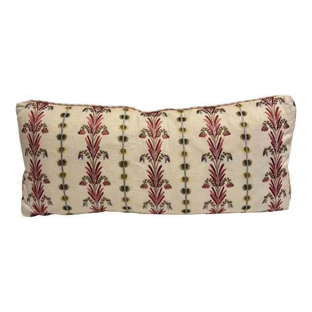 Pierre Frey Floral Lumbar Pillow For Sale