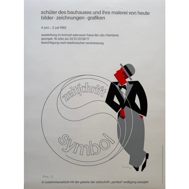 Student of the Bauhaus and His Painting of Today Poster from Karl Klode, 1982 For Sale - Image 6 of 6