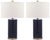 26 Inch H Table Lamp in Navy - a Pair For Sale - Image 9 of 9