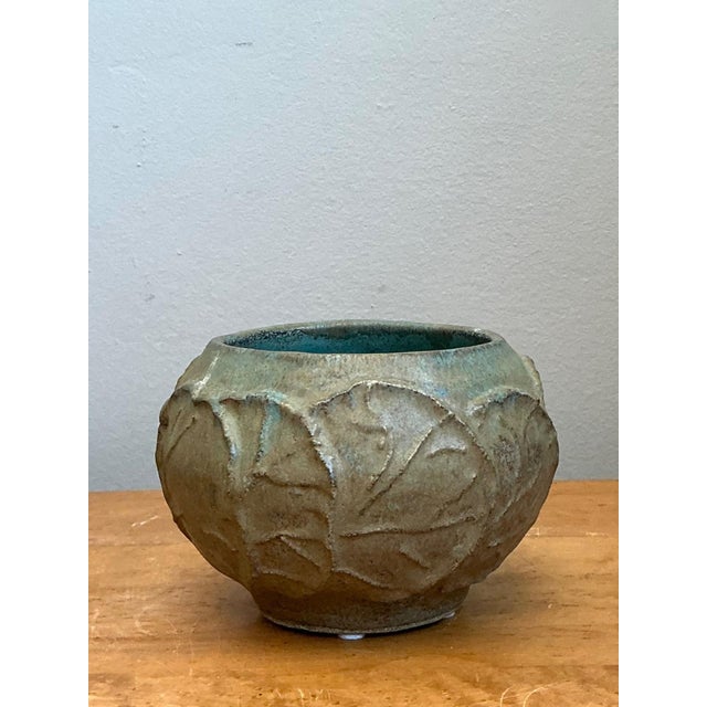 Vintage Lily Pad Motif Ceramic Bowl For Sale - Image 4 of 17