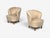 Asko, Finnish Modern, Lounge or Slipper Chairs, Beige Velvet, Beech, Finland, 1950s Pair of gorgeous 'Elisabeth' model...