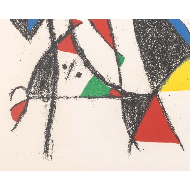 1970s Joan Miro "Lithograph Ix" Lithograph, 1975 For Sale - Image 5 of 10