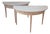 Pair of Swedish Gustavian Demi-Lune Console Tables in Oak, circa 1840–1860 For Sale