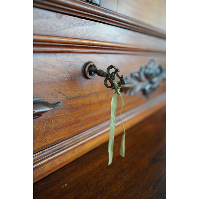 Antique Victorian Secretary Desk Bookcase For Sale - Image 14 of 17