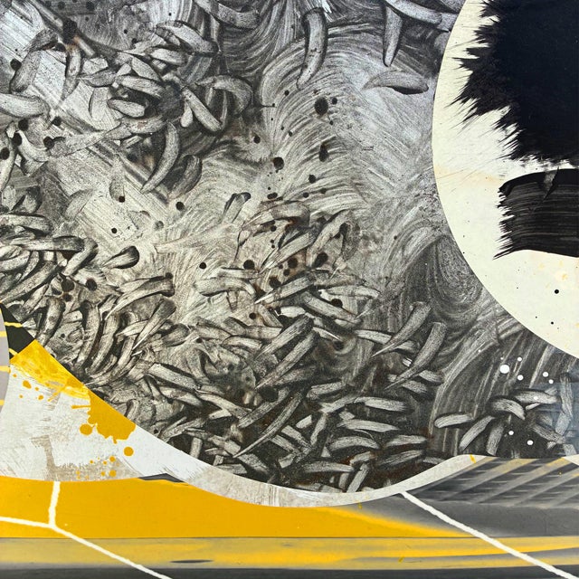 "High Pass Gray" by Michael DesRosiers Mixed-Media on MDF Panel (2022) For Sale - Image 4 of 9