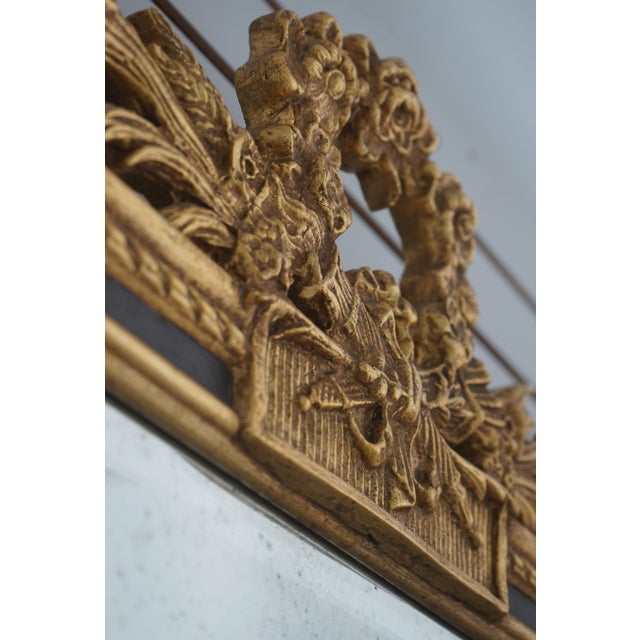 Neoclassical Friedman Brothers Neoclassical Black & Gold Wall Mirror For Sale - Image 3 of 11