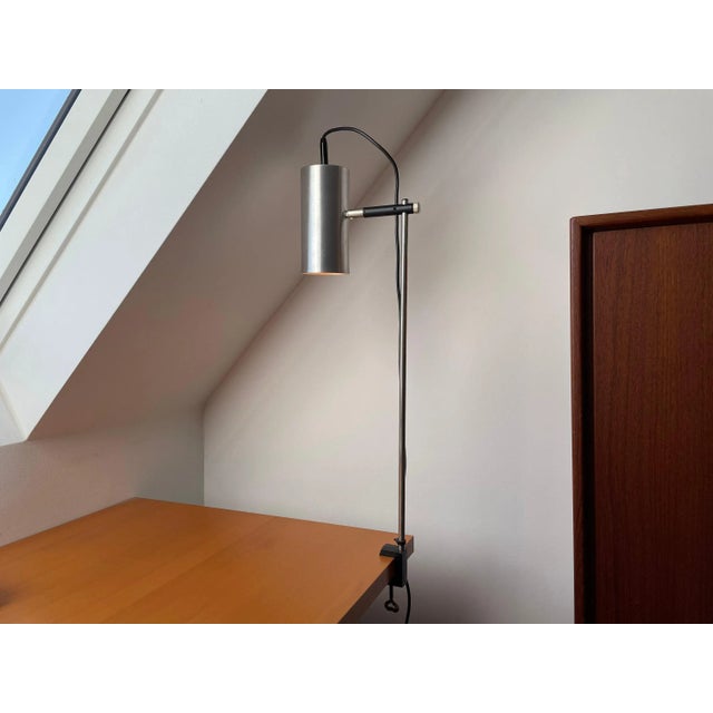 Maria Pergay Mid-Century Clamp Lamp with Spotlight by Maria Pergay for Staff, 1960s or 1970s For Sale - Image 4 of 9