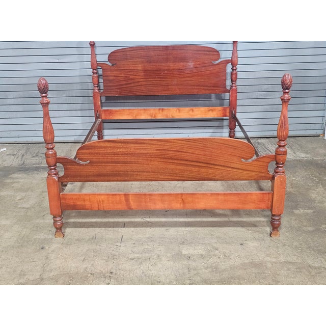 This Full Size CherryFour Post Carved Bed is a traditional and elegant piece of furniture. Crafted from Cherry with...