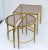 Maison Lancel Brass & Smoked Glass Three Parts Coffee Table Mid-Century Modern For Sale In Miami - Image 6 of 13