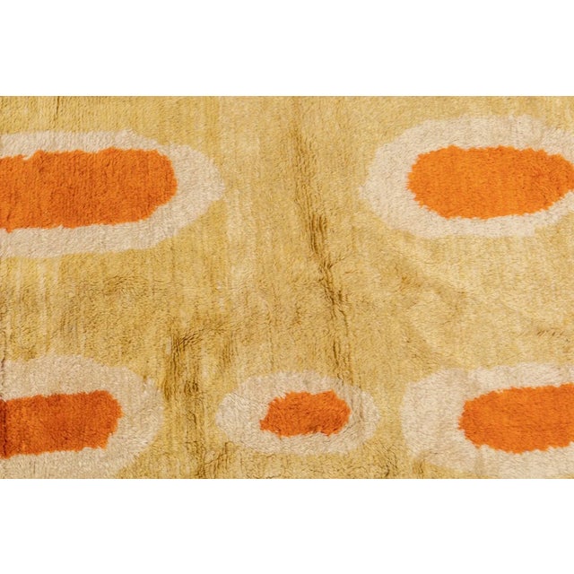 1980s Vintage Swedish Rug 5'4'' x 7' For Sale In New York - Image 6 of 9