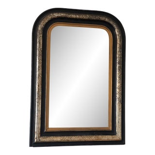 Antique French Louis Philippe Silvered Giltwood Mirror – Late 19th Century For Sale