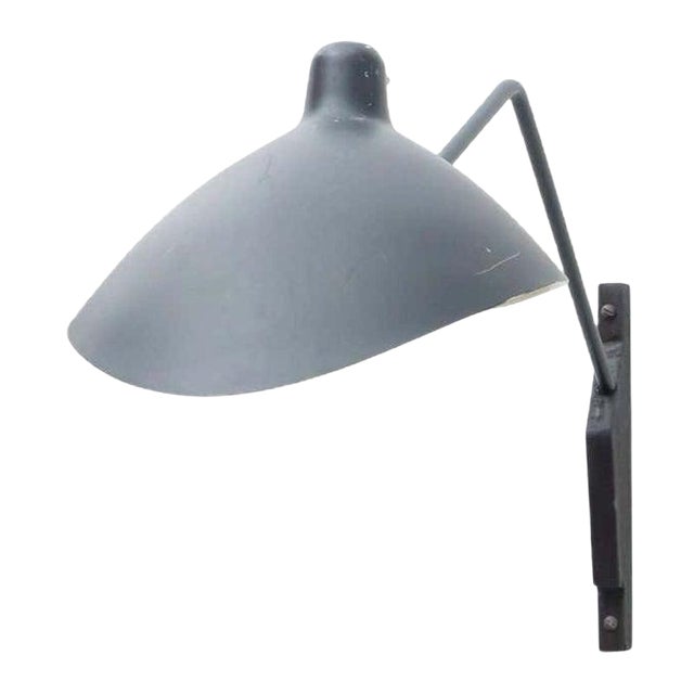 Mid-Century Metal Wall Lamp, 1950s For Sale