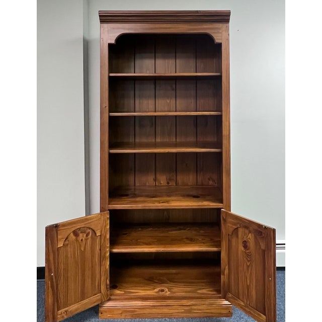 Ethan Allen Country Craftsman Pine Bookcase For Sale In New York - Image 6 of 9