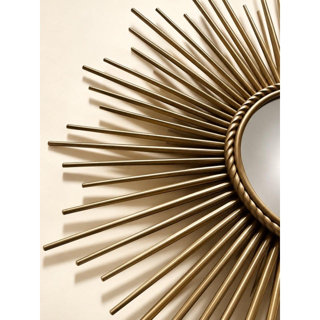 1950s Gilt Sunburst Mirror, 1950s For Sale - Image 5 of 7