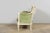 Green French Louis XVI Style Painted Canapé in Moss Green Velvet, Provence For Sale - Image 8 of 18