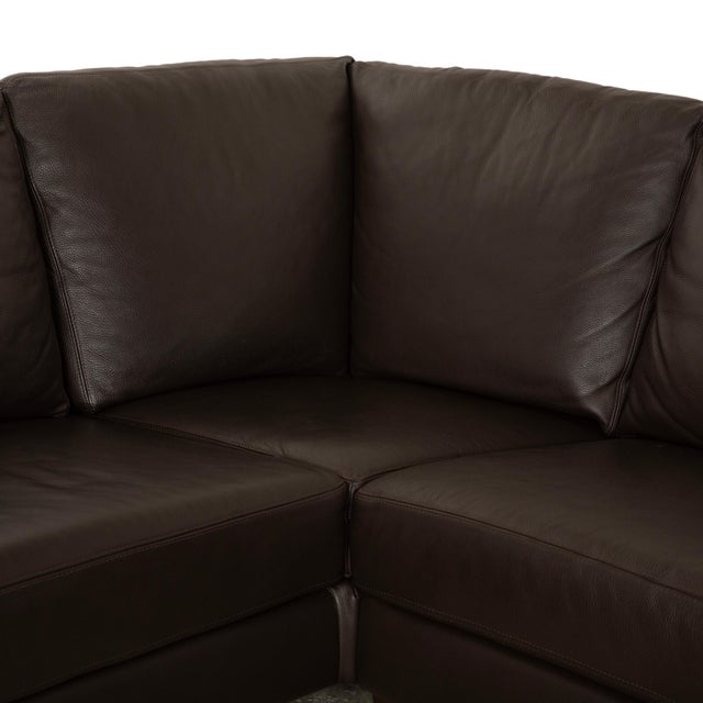 Matrixx Corner Sofa in Brown Leather from Willi Schillig For Sale - Image 6 of 17