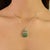 Art Nouveau Styled Natural 3.61 Ct Emerald Pendant Charm Set in Sterling Silver For Sale - Image 6 of 10