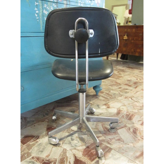 Postmodern Vintage Swivel Desk Chair For Sale - Image 3 of 8
