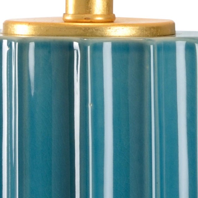 Wildwood Wildwood Mythos Table Lamp - Teal For Sale - Image 4 of 5