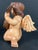 Vintage Hand Carved Wooden Cherub Angel Glass Eyes and Playing a Mandolin Sculpture For Sale In New York - Image 6 of 7