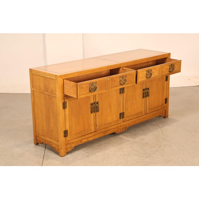Asian Baker Asian Style Hardwood Credenza Buffet Sideboard For Sale - Image 3 of 18
