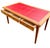 Louis XVI Style Reversible Flat Desk with Red Leather Drawers, 1930s For Sale - Image 6 of 11
