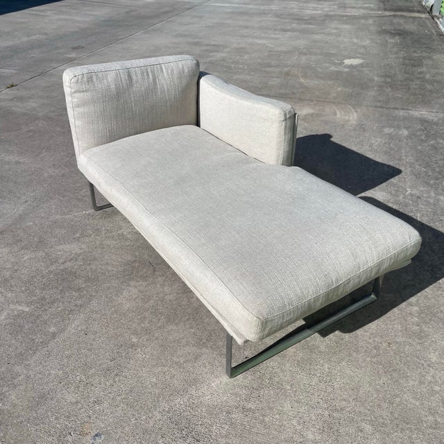 Early 21st Century Piero Lissoni for Cassina 8 Chaise Lounge Chair Sofa Aluminum Base For Sale - Image 5 of 12