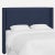 Red from Scalamandre crafted by Cloth & Company Hudson Queen Headboard, Navy Blue Solid Linen For Sale In Chicago - Image 6 of 6
