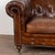 Mid 20th Century 20th Century Vintage Brown Leather Chesterfield Sofa From England For Sale - Image 5 of 15