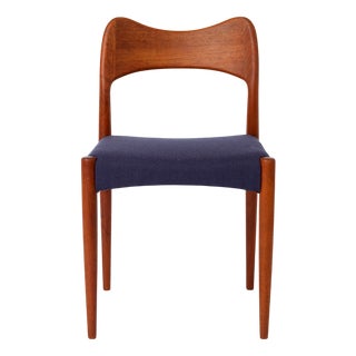 Vintage Teak Chair by Arne Hovmand-Olsen for Mogens Kold, 1960s For Sale