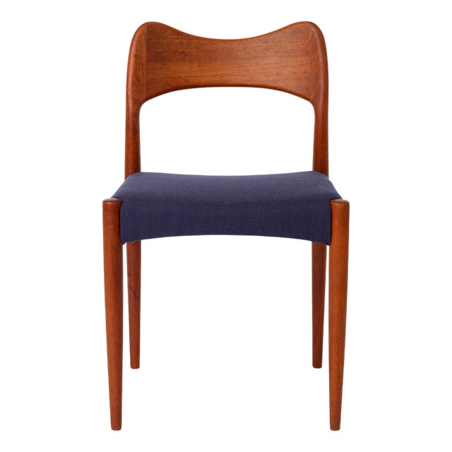 Vintage Teak Chair by Arne Hovmand-Olsen for Mogens Kold, 1960s For Sale