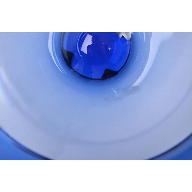 Large Blue Danish Provence Bowl by Per Lütken for Holmegaard, 1950s