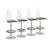 H Studio Trigo Acrylic Swivel Bar Stools For Sale - Image 4 of 6