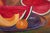 Vintage Mid Century Modern Bold Colorful Fruit Bowl Still Life Realism Signed Framed For Sale - Image 10 of 12